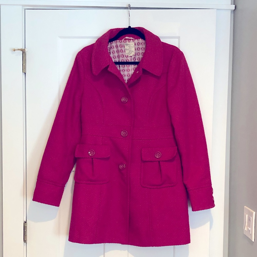 Tulle (Anthropologie) Pink Pea Coat